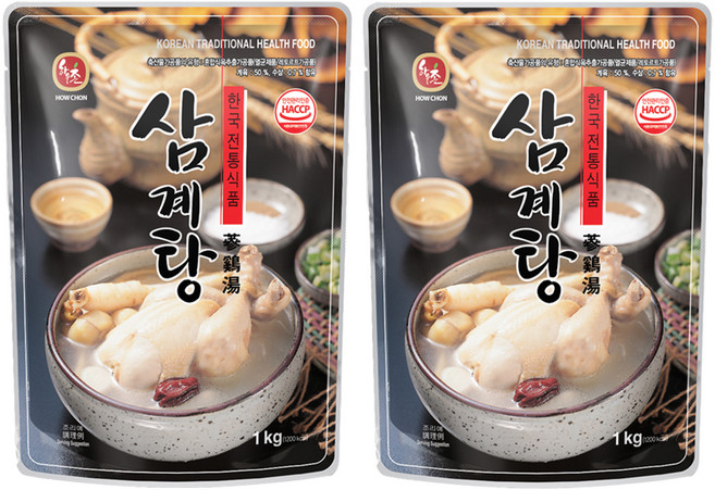 하우촌 삼계탕, 1kg, 2개