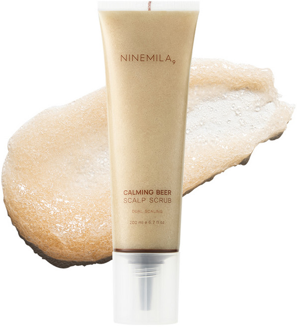 나인밀라 맥주효모 듀얼 두피 스케일링 스크럽, 200ml, 1개