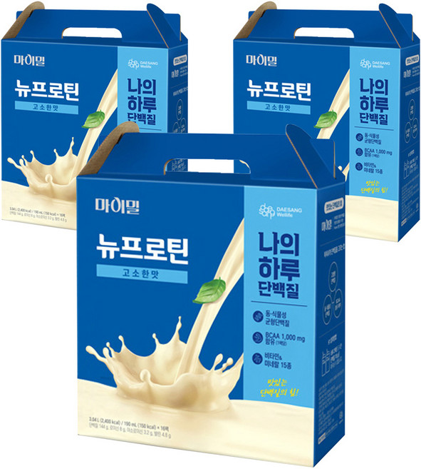마이밀 정품 뉴프로틴 고소한맛, 3.04L, 3개