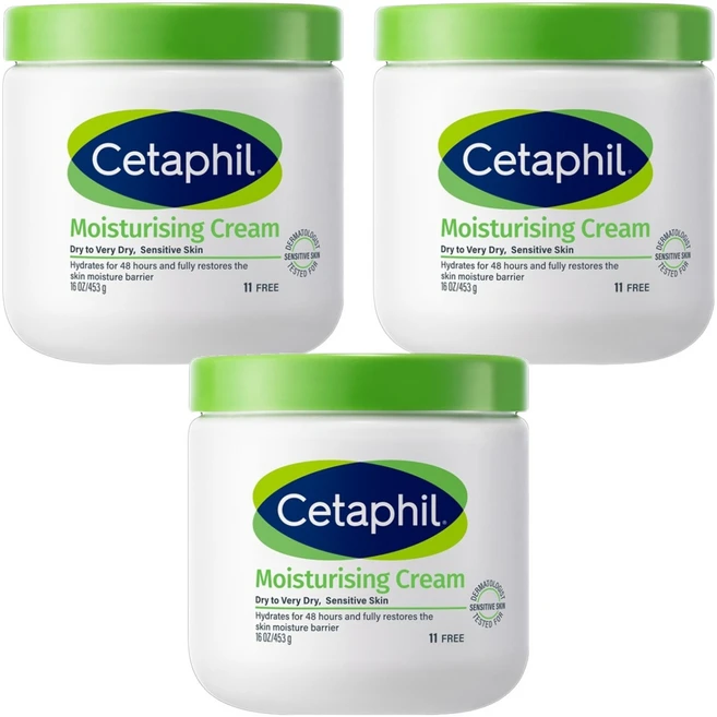 세타필 모이스춰라이징 바디크림, 453g, 3개 - 쿠팡