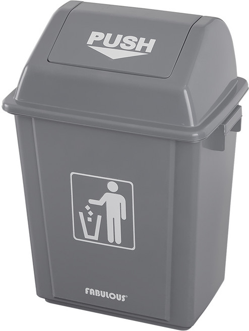FABULOUS 푸쉬 휴지통, 그레이