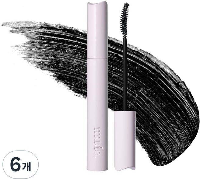 뮤드 인스파이어 컬링 마스카라 8ml, 롱래쉬블랙, 6개