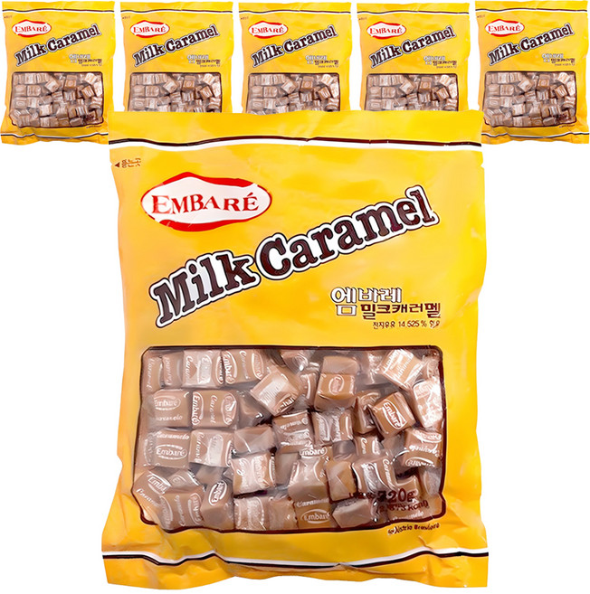 엠바레 밀크캬라멜, 720g, 6개