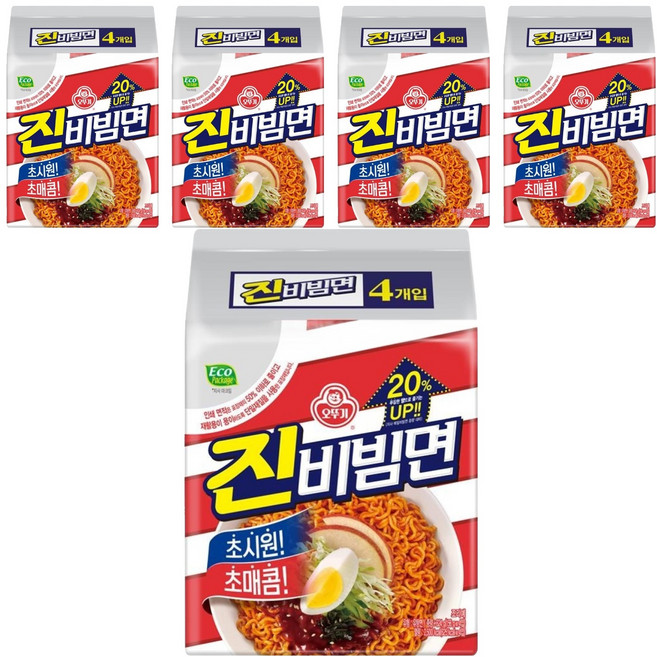 오뚜기 진비빔면, 20개