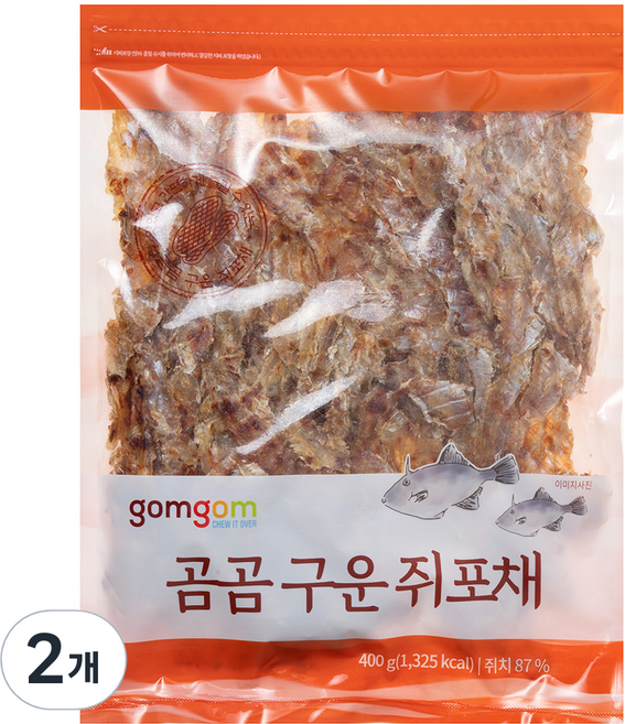 곰곰 구운 쥐포채, 400g, 2개