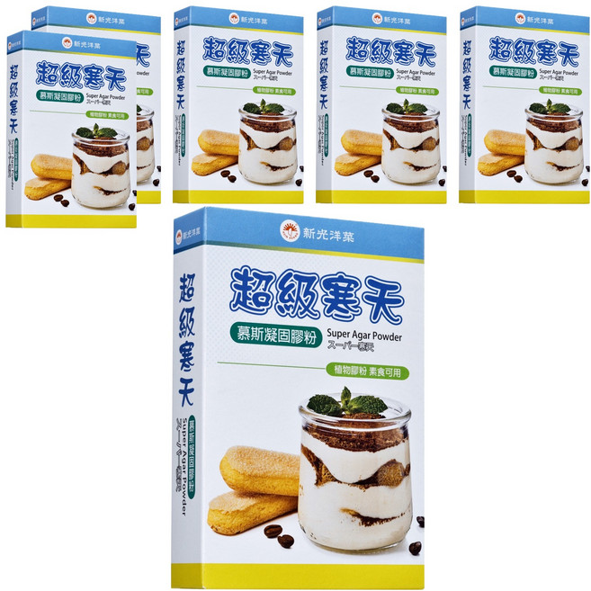 新光洋菜 超級寒天慕斯凝固膠粉, 50g, 6盒