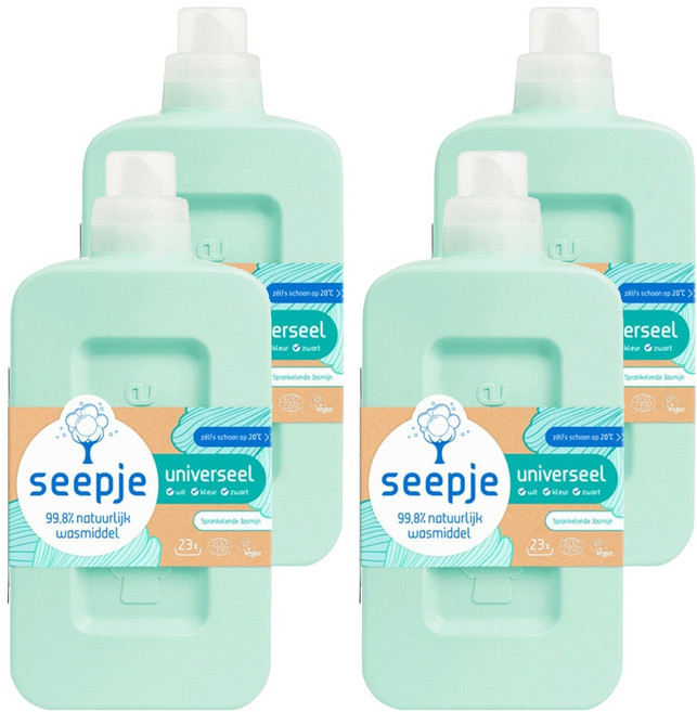 세이피어 유니버셜 스파클링 자스민 세제 본품, 4개, 1.15L