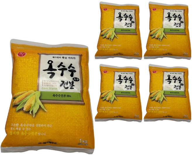 Haetsalnarae 玉米澱粉A, 5個, 1kg