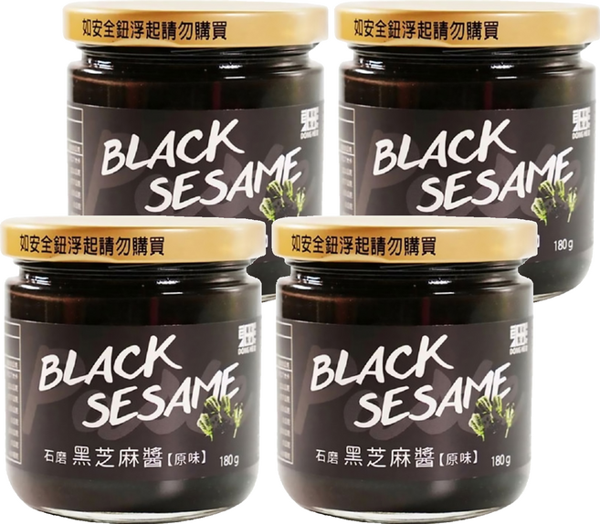 東和製油 黑芝麻醬, 180g, 4罐