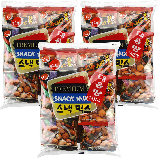 덴로쿠 스낵믹스, 294g, 3개