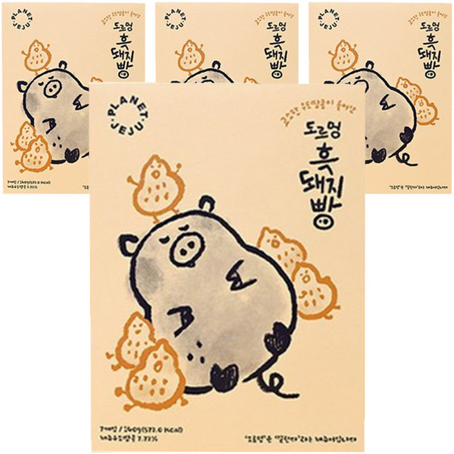 Eco J Food Jeju Dormeng 黑豬肉麵包 7p, 4盒