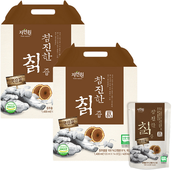 자연원 참진한 칡즙, 1.4L, 2개