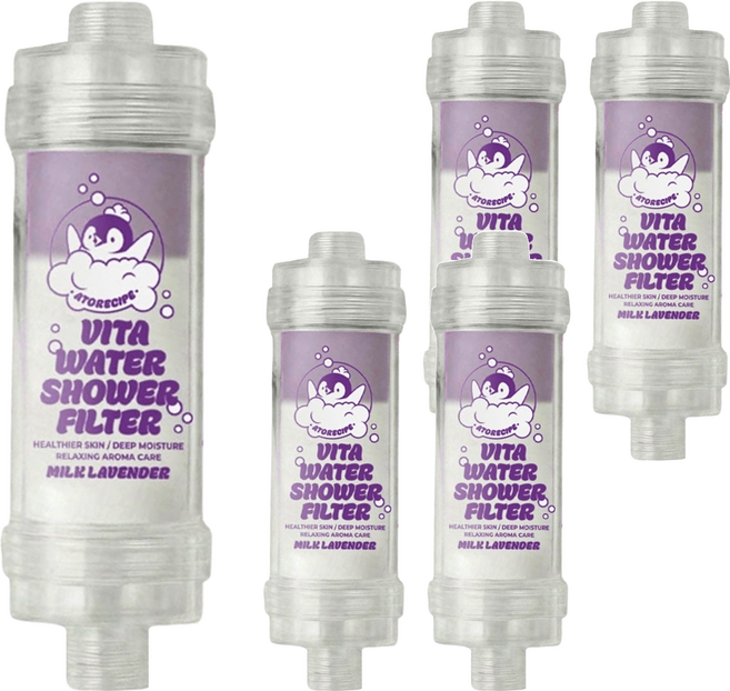 ATORECIPE 維他命純淨沐浴過濾器 58g, 5個, Milk lavender