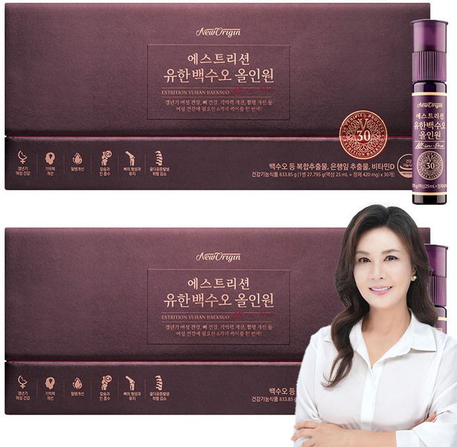 유한건강생활 에스트리션 유한백수오 올인원 30일분, 2개