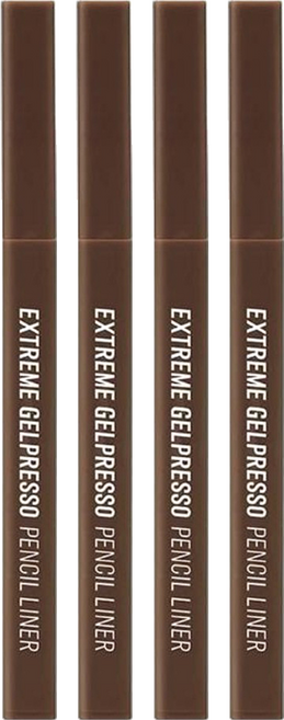 CLIO 珂莉奧 EXTREME 方管眼線膠筆 0.35g, 02深棕色, 4支