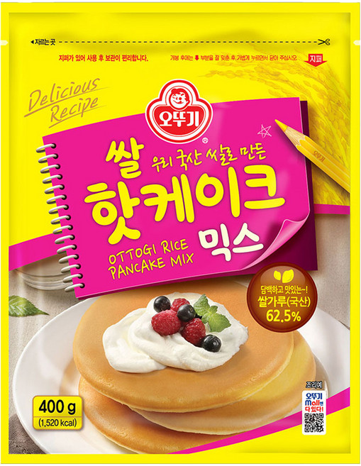 오뚜기 쌀핫케이크 믹스, 400g, 1개