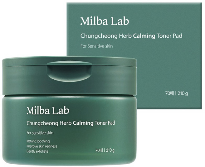 밀바랩 충청 허브 진정 토너 패드 210g, 70매입, 1개