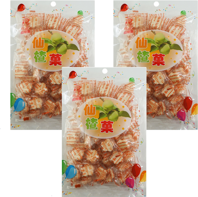 品味食族 梅精仙楂菓, 220g, 3袋