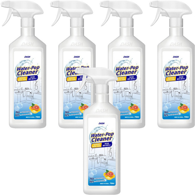DASH 워터팝 물때 클리너, 750ml, 5개