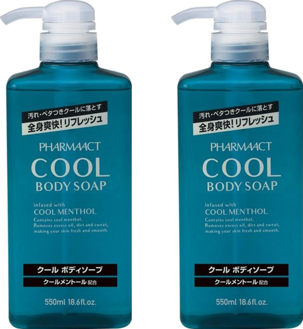 KUMANO 熊野油脂 日本酷涼保濕沐浴乳 550ml, 2瓶