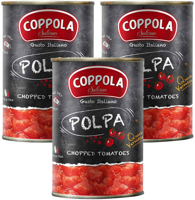 COPPOLA 柯波拉 切丁番茄, 2.5kg, 3罐
