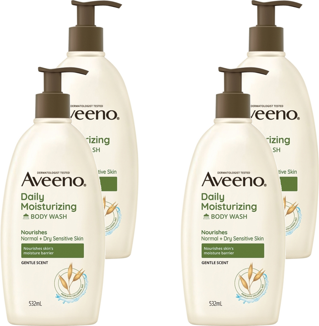 Aveeno 燕麥保濕沐浴露, 532ml, 4瓶