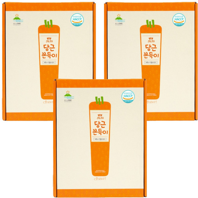 쫀득한제주 당근 쫀득이 15개입, 270g, 3개