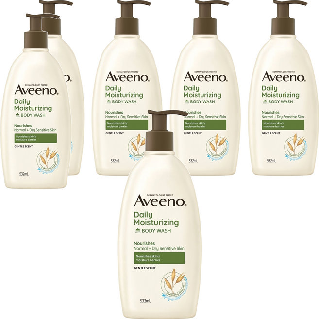 Aveeno 燕麥保濕沐浴露, 532ml, 6瓶