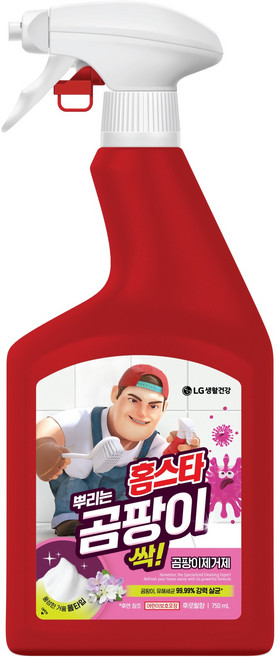 홈스타 뿌리는 곰팡이 싹 후로랄향 세정제, 750ml, 1개