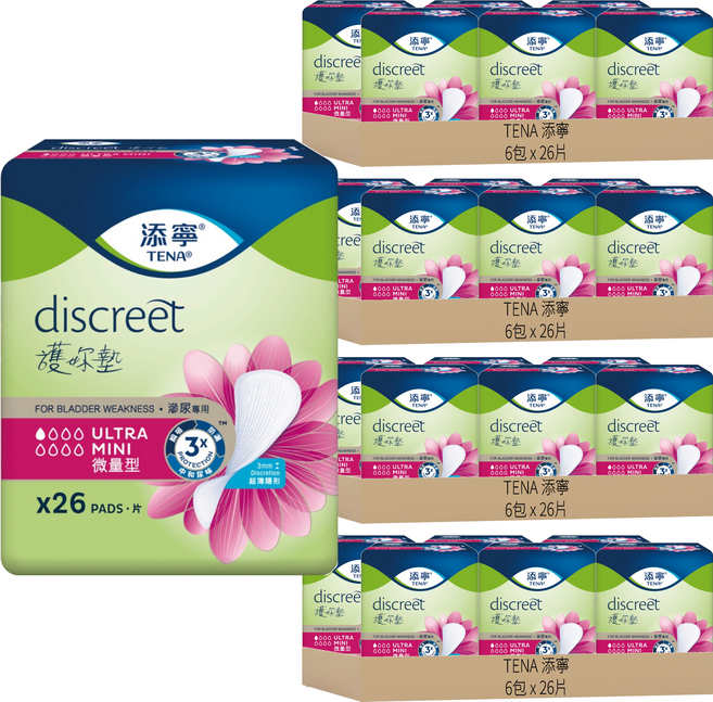 TENA 添寧 護妳墊, 微量型 19cm, 26片, 24包