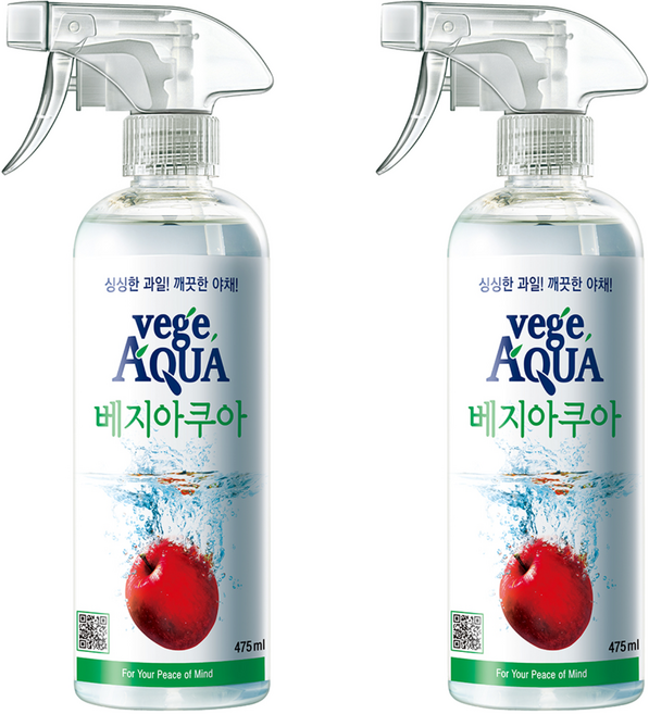 베지아쿠아 과일&야채 세정제, 475ml, 2개