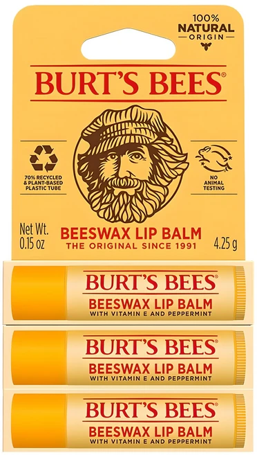 버츠비 모이스춰라이징 립밤, 단일 색상/비즈왁스(페퍼민트), 4.25g, 3개 - 쿠팡