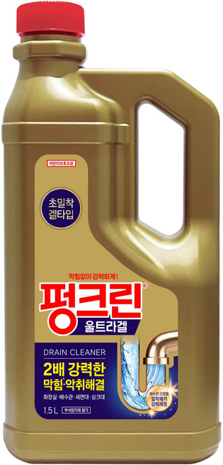 펑크린 울트라겔 배수관 세정제, 1.5L, 1개