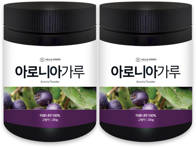 헬로우그린 아로니아 분말, 280g, 2개