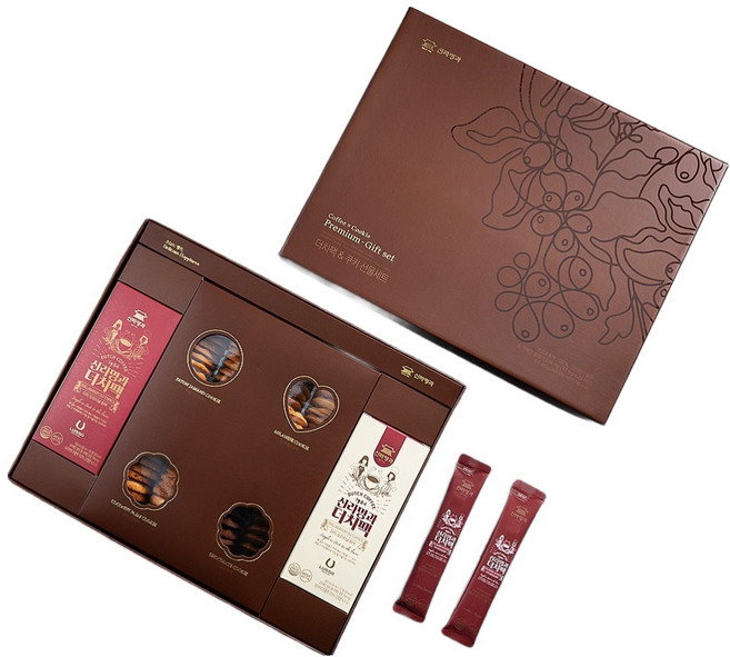 신라명과 더치팩 쿠키 선물 세트 대, 쿠키 4종 + 더치팩, 1세트