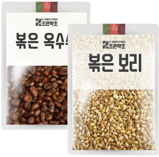 조은약초 볶은 옥수수 700g + 볶은 보리 700g 세트, 1세트