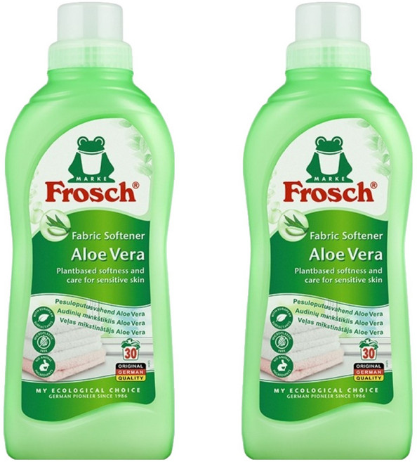 프로쉬 섬유유연제 알로에베라 본품, 750ml, 2개