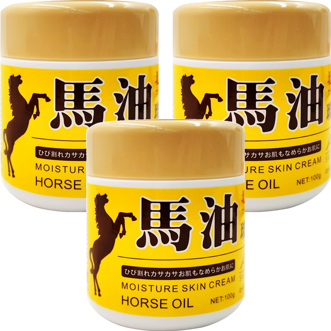 ADD Plus 馬油滋養修護霜 100g 北海道馬油 全膚質適用 全面保濕, 3罐