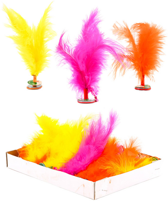 PARTYSHOW 民俗羽毛毽子, 20個, 隨機出貨