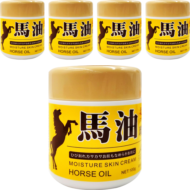 ADD Plus 馬油滋養修護霜 100g 北海道馬油 全膚質適用 全面保濕, 5罐