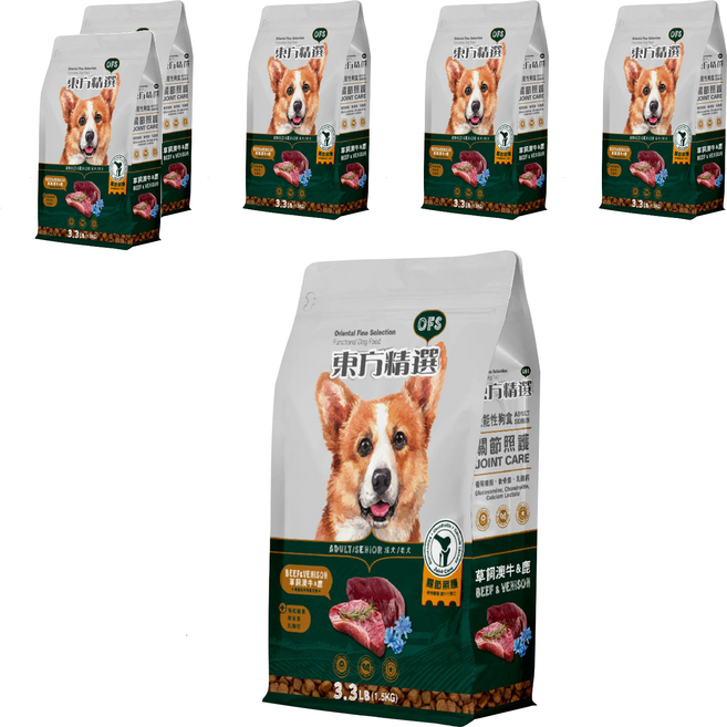 Oriental Fine Selection 東方精選 成犬/老犬機能性狗食, 關節照護, 1.5kg, 6袋