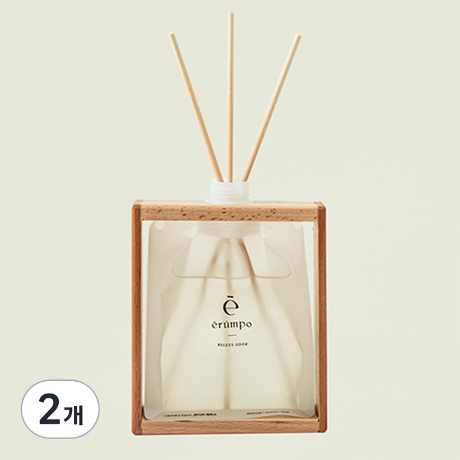 에룸포 우드 오브제 프리미엄 디퓨저, 하이엔드 니치, 250ml, 2개