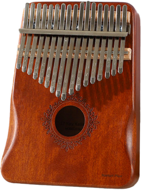 마켓플랜 17음계 원목 칼림바 세트 원형, 1개