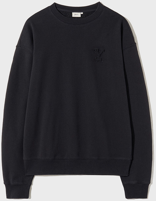 YALE 남녀공용 Y로고 아플리케 스웨트셔츠