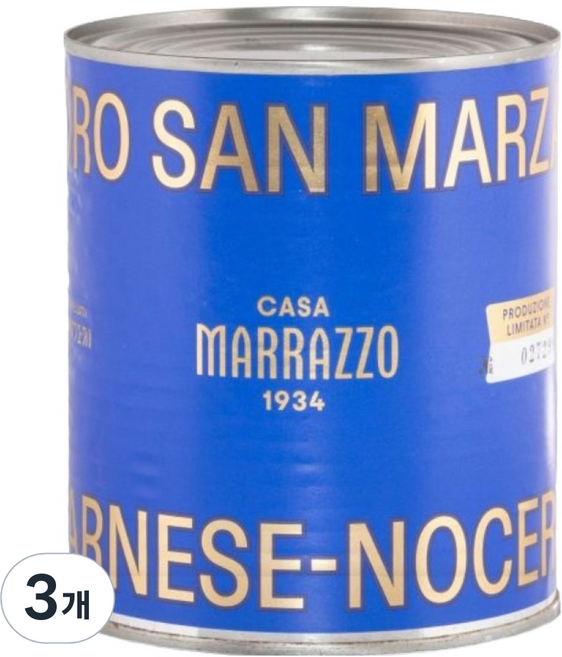 카사마라조 산마르자노 DOP 토마토홀, 820g, 3개