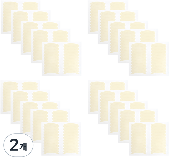 다크니스 쌍꺼풀 테이프 단면 숏스타일 800p, 2개, 누드