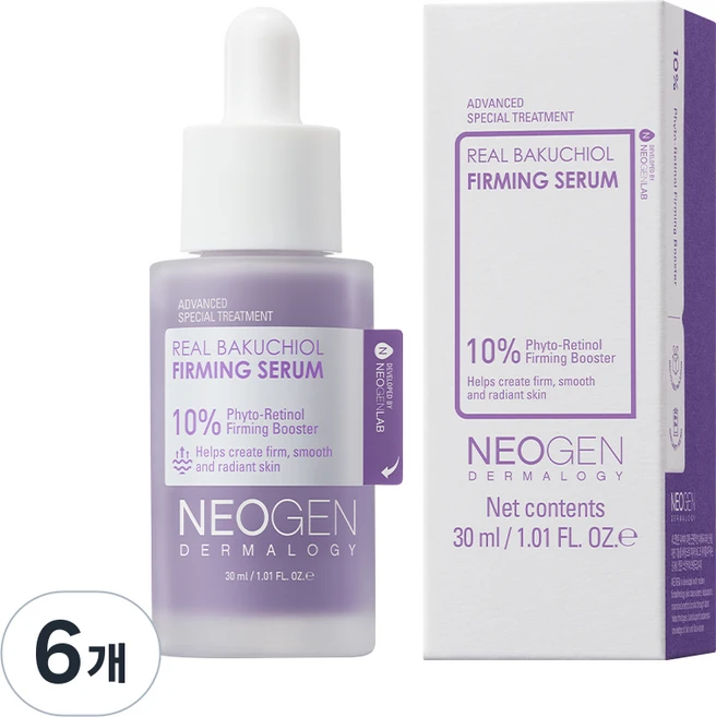 네오젠 리얼 바쿠치올 퍼밍 세럼, 30ml, 6개 - 쿠팡
