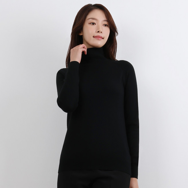 Elsso 女款基本款高領套頭毛衣
