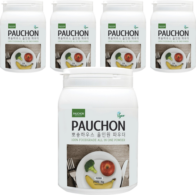 뽀숑하우스 올인원 파우더, 1kg, 5개