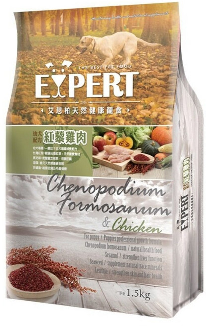 福壽實業 EXPERT 艾思柏 幼犬專用配方, 紅藜雞肉, 1.5kg, 1袋